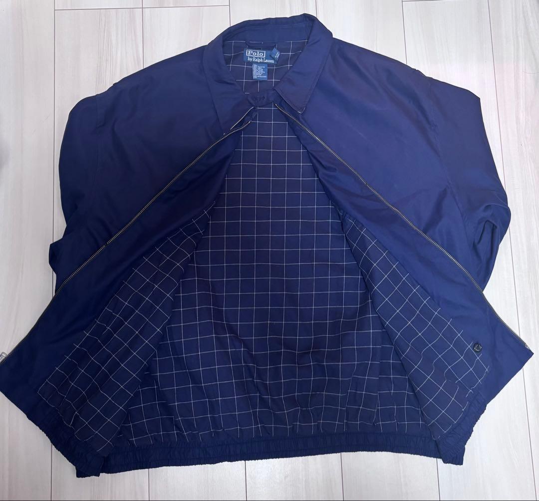 【美品】90s ラルフローレン スイングトップ ネイビー