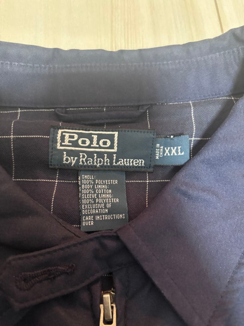 【美品】90s ラルフローレン スイングトップ ネイビー