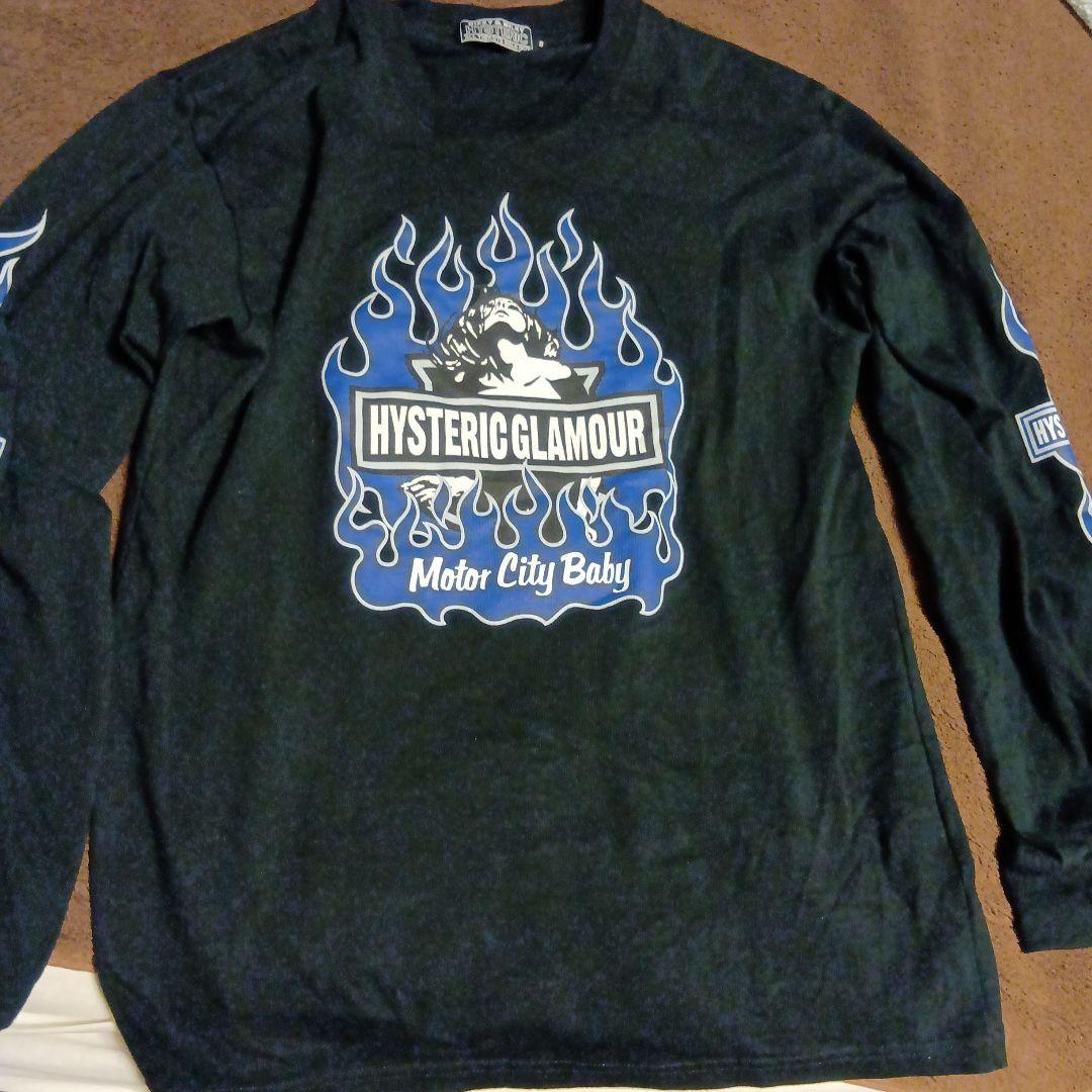 ヒステリックグラマー MOTOR CITY BABY ブラック Tシャツ 長袖
