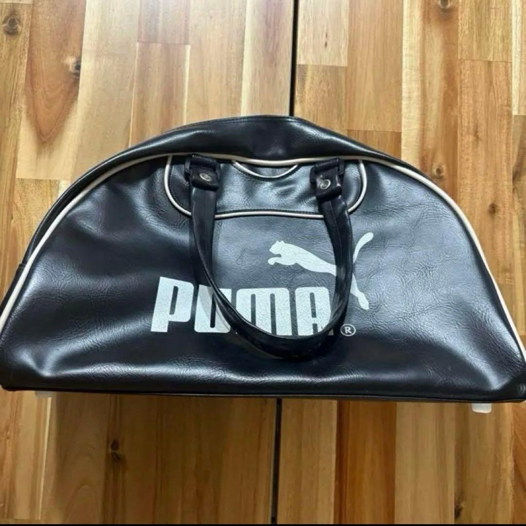 【g】90s PUMA レザーボストンバッグ y2k