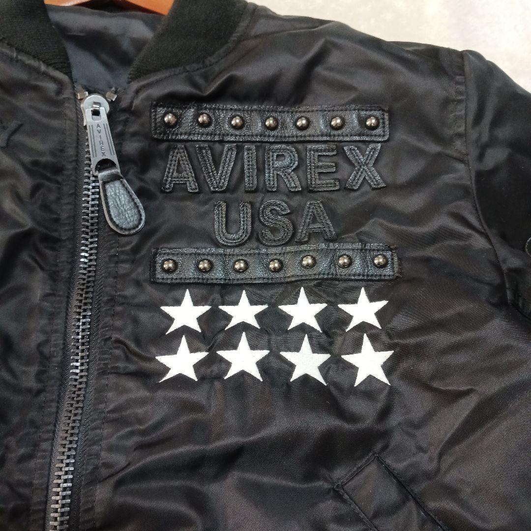 AVIREX ブラック MA-1ジャケット M