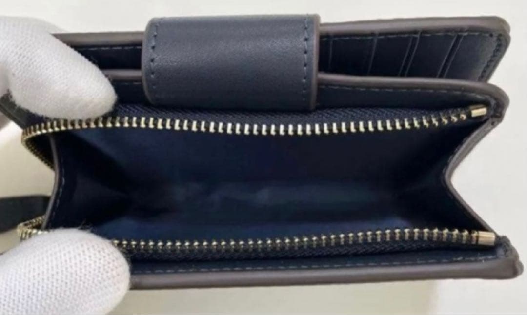 COACH チェリー柄 二つ折り財布 CZ342