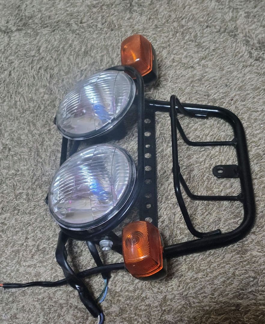 ホンダズーマー AF58 純正ヘッドライト ステー ウインカー【中古・お買得品】