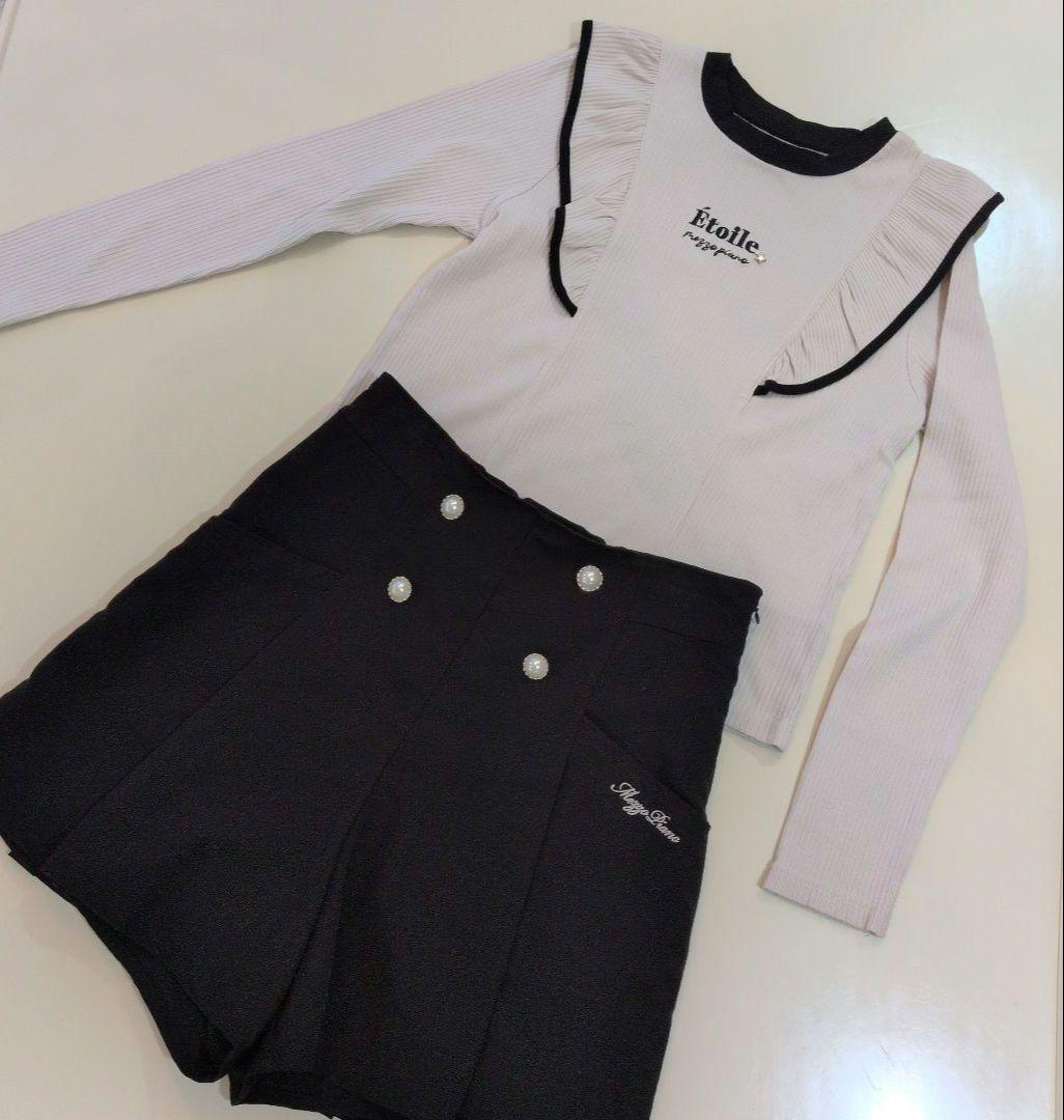 メゾピアノジュニア　カットソー&ブラウス&キュロット L160cm