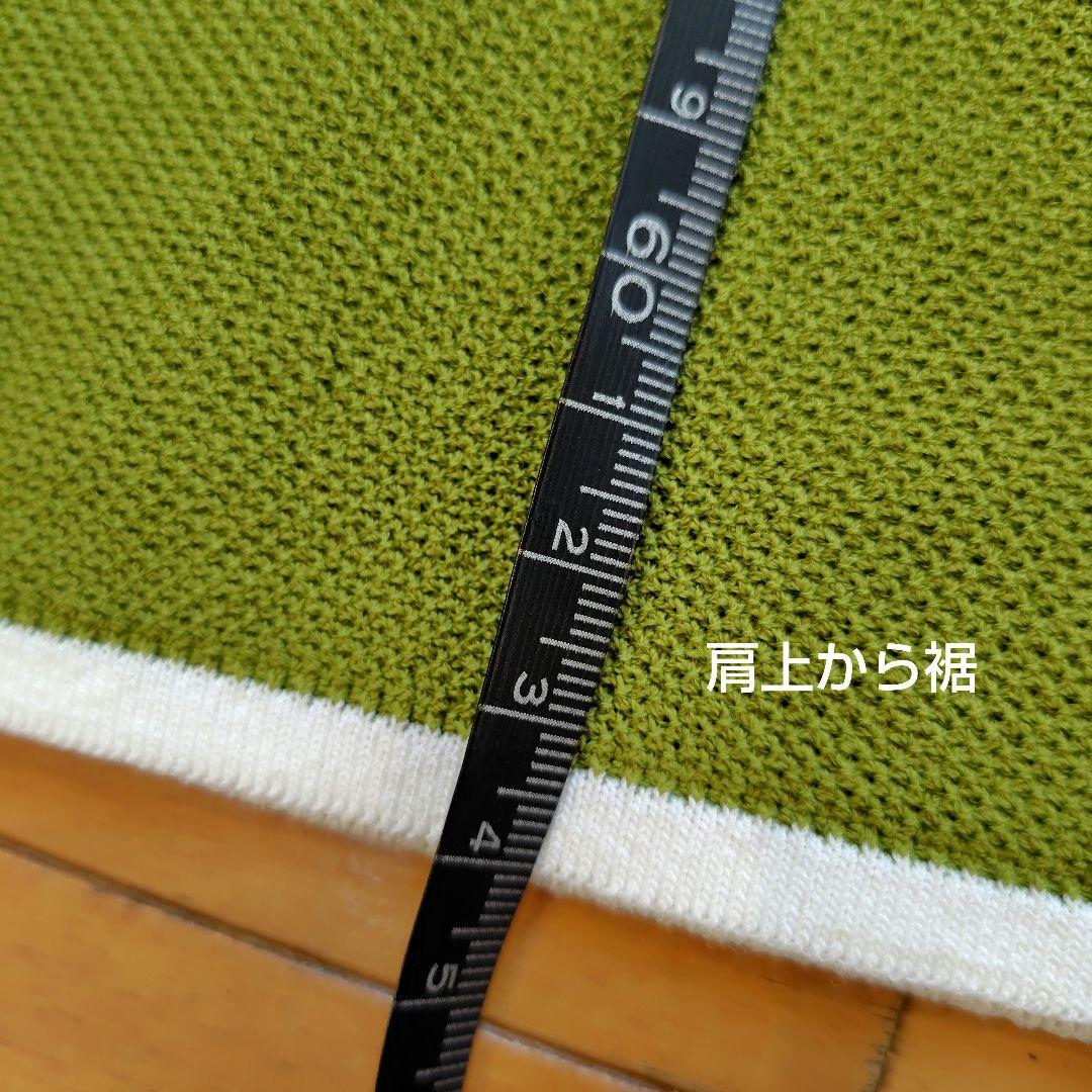 レリアン 近年モデル 抹茶グリーン 格子柄トップスプルオーバー13+XL
