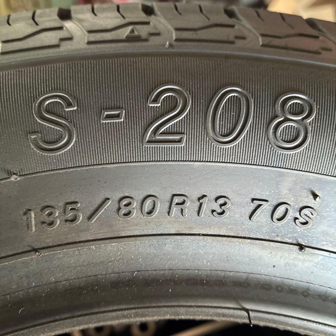 新品未使用ヨコハマタイヤ S-208 135/80R13 70S