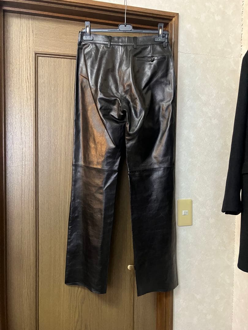 prada 00s レザーストレートパンツ