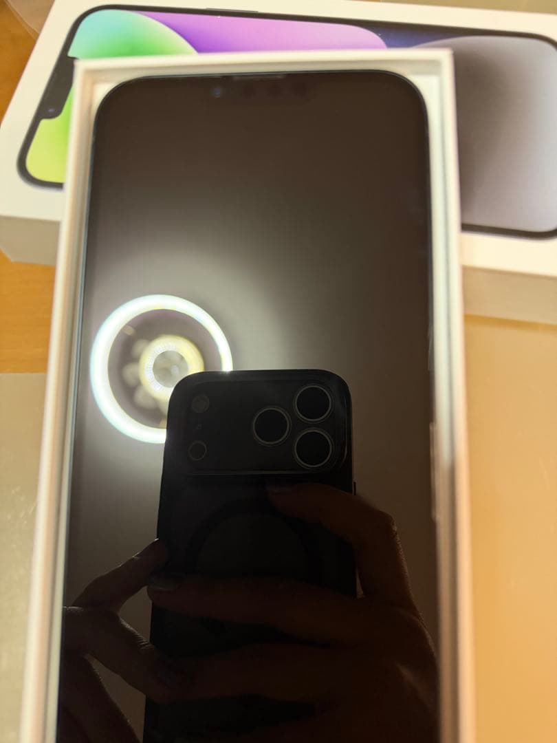 iPhone 14plus ミッドナイト 256GB 本体and箱
