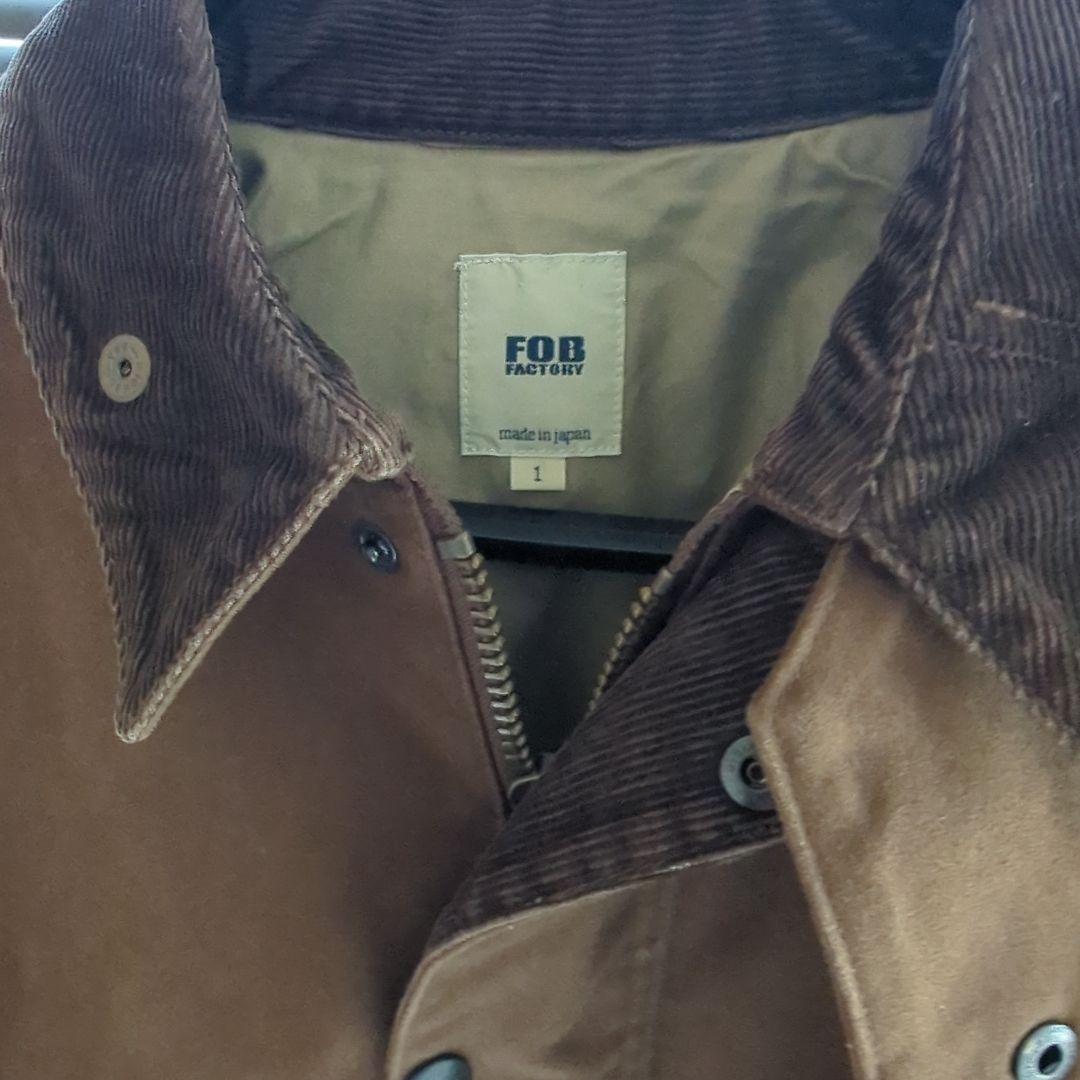 FOB FACTORY モールスキン ライディングジャケット ブラウン S