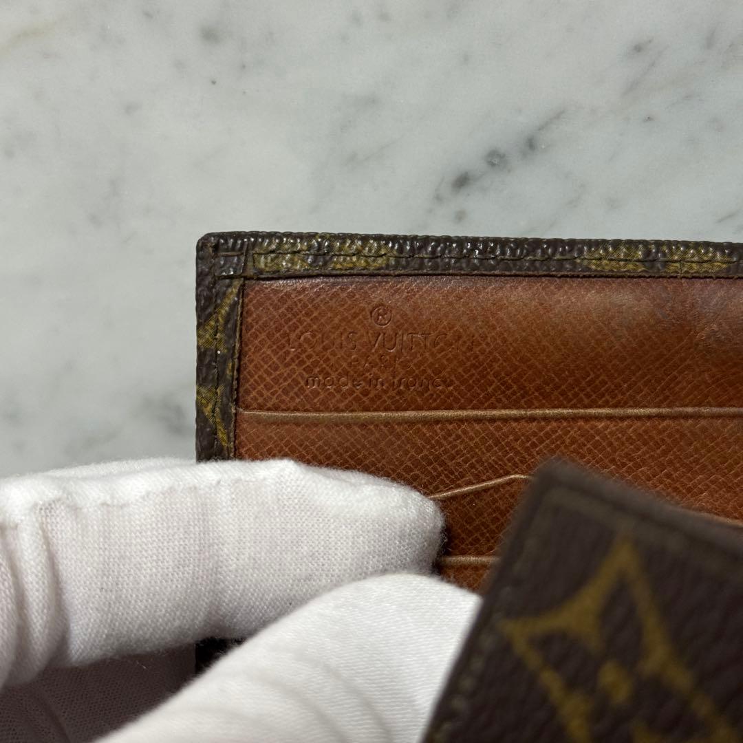LOUIS VUITTON ルイヴィトン 三つ折り財布 モノグラム ブラウン
