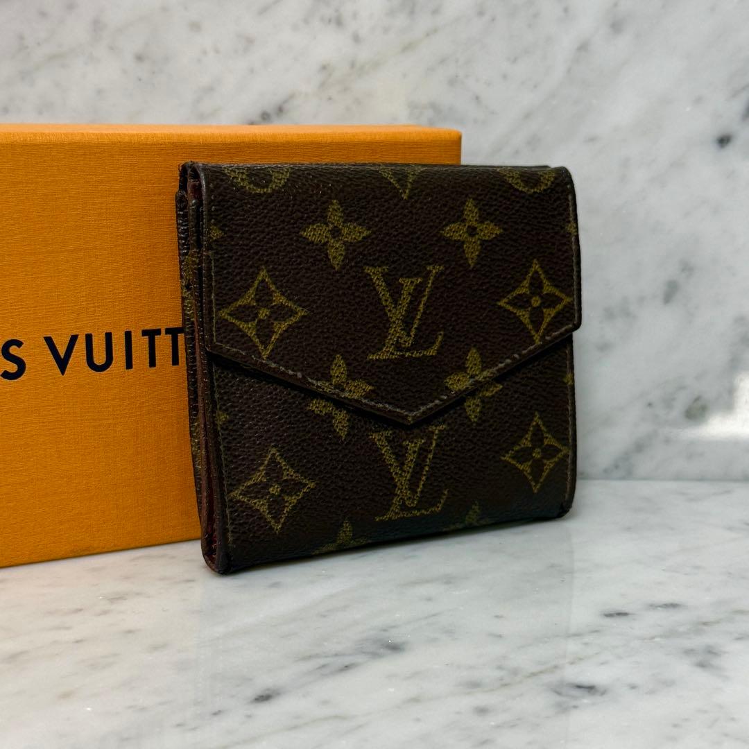 LOUIS VUITTON ルイヴィトン 三つ折り財布 モノグラム ブラウン