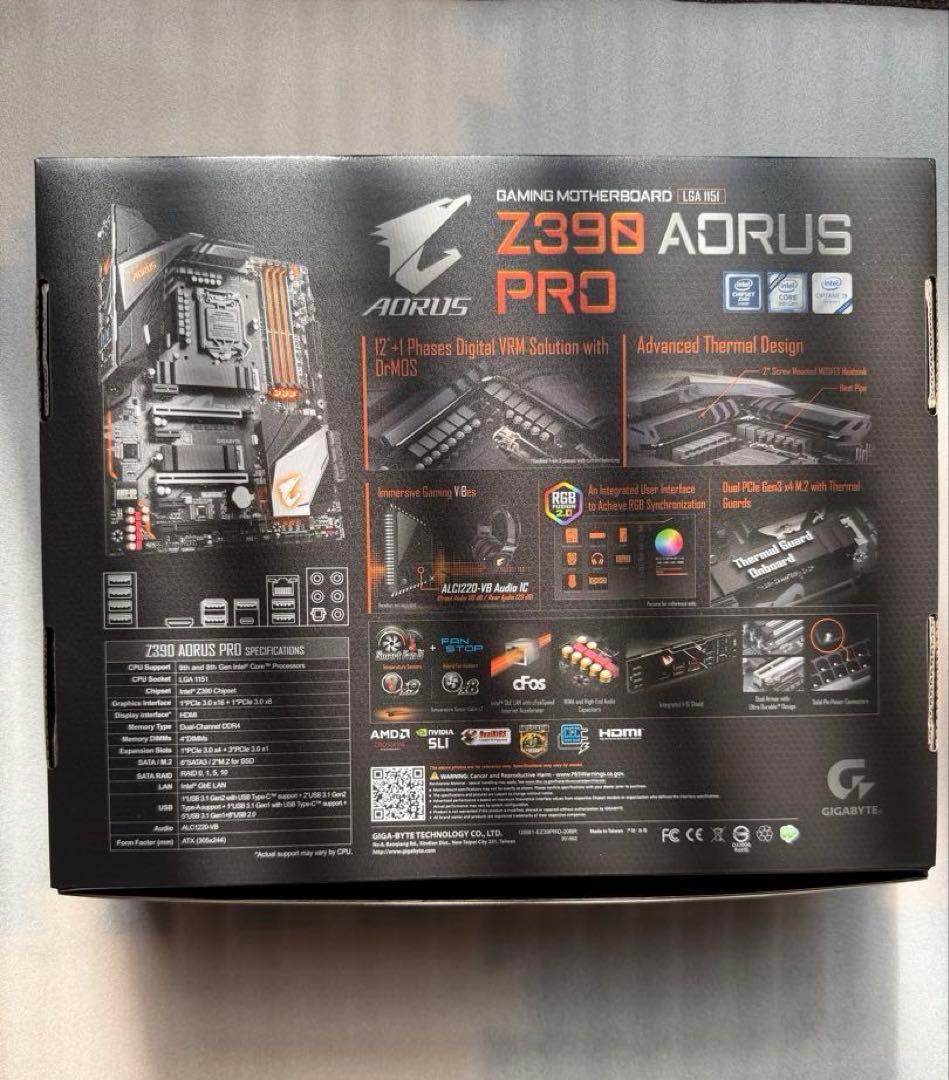 Gigabyte Z390 AORUS PRO ATX マザーボード