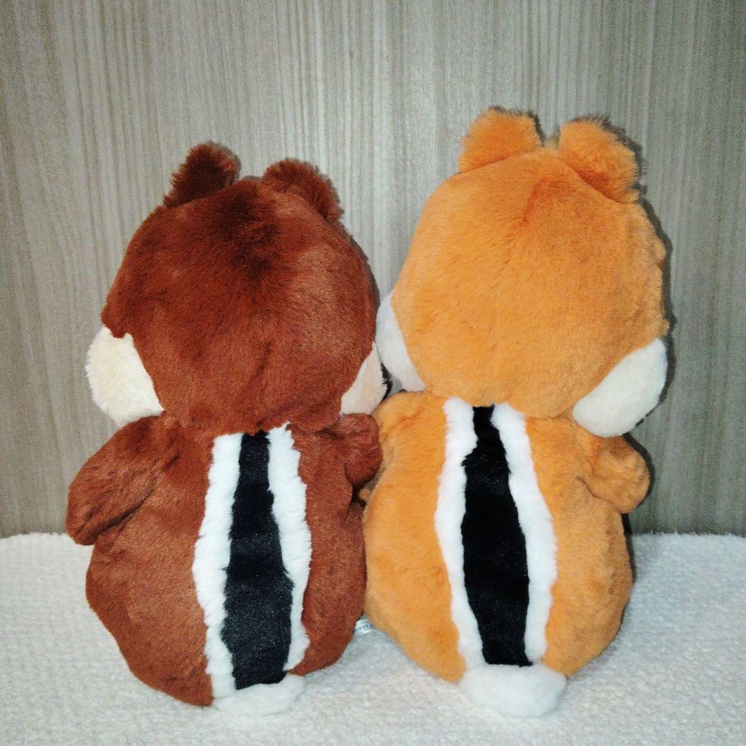 ディズニー　チップとデール　フラッフィープラッシー　ぬいぐるみ　ペア　セット