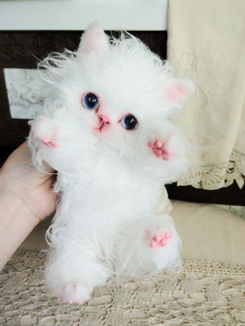 セルカーレックス子猫♡キラちゃん♡癖っ毛♡アートドール♡ぬいぐるみ♡