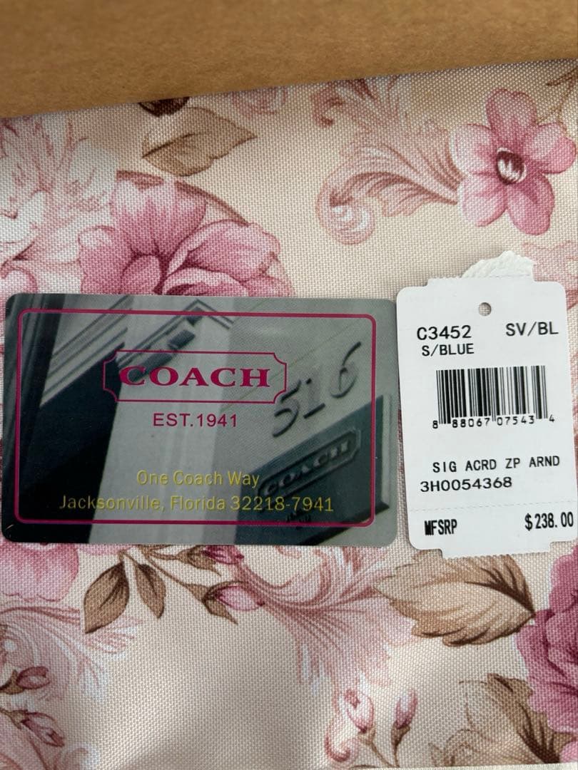 COACH レッド 二つ折り財布