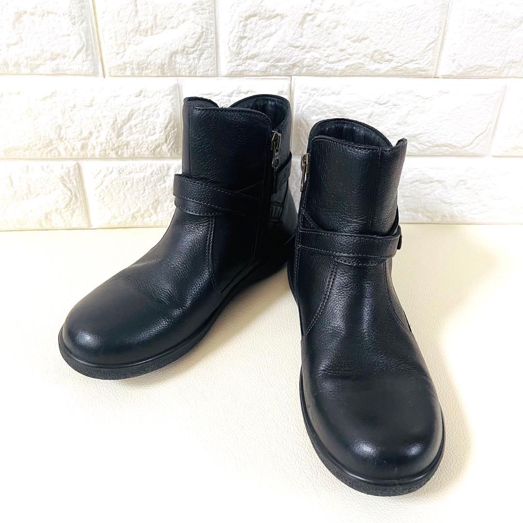 【極美品✨】アキレスソルボ ゴアテックス ブーツ 24cm 3E ブラック