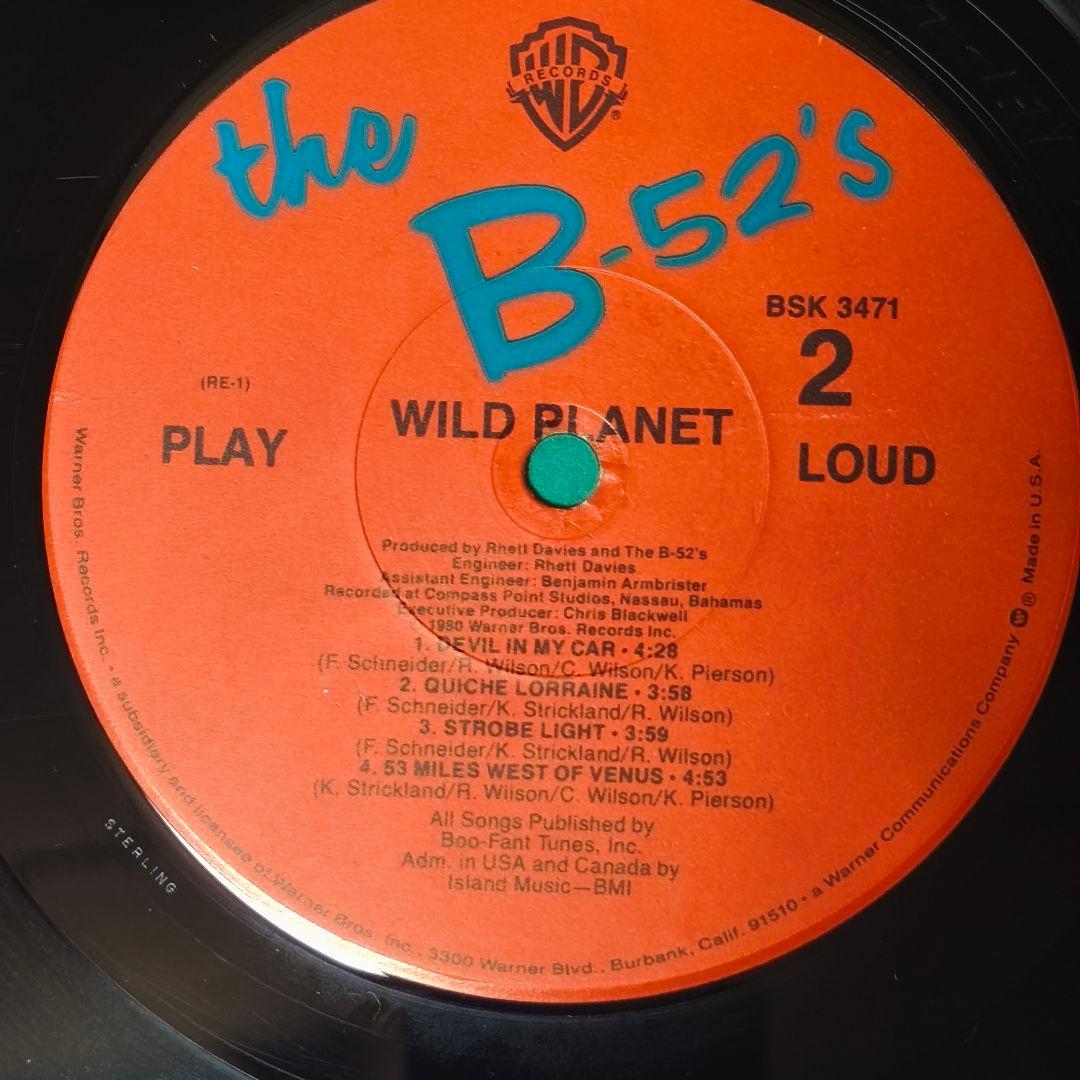 the B-52's Wild Planet　　1980年　USA盤