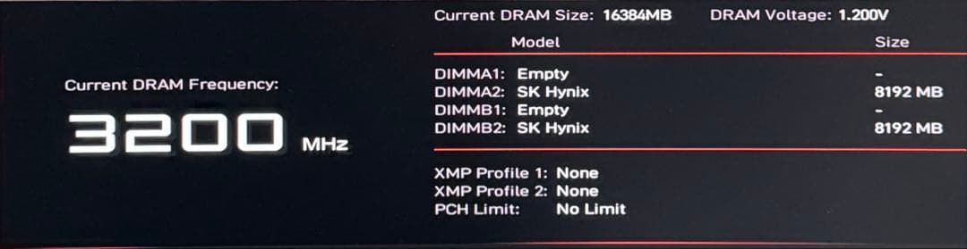 メモリ　DDR4 3200MHz 8GB×2