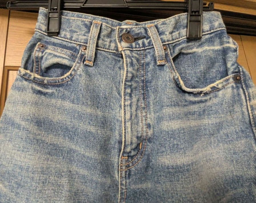 moussy　MVS FLARE DENIM　ブルー　23インチ