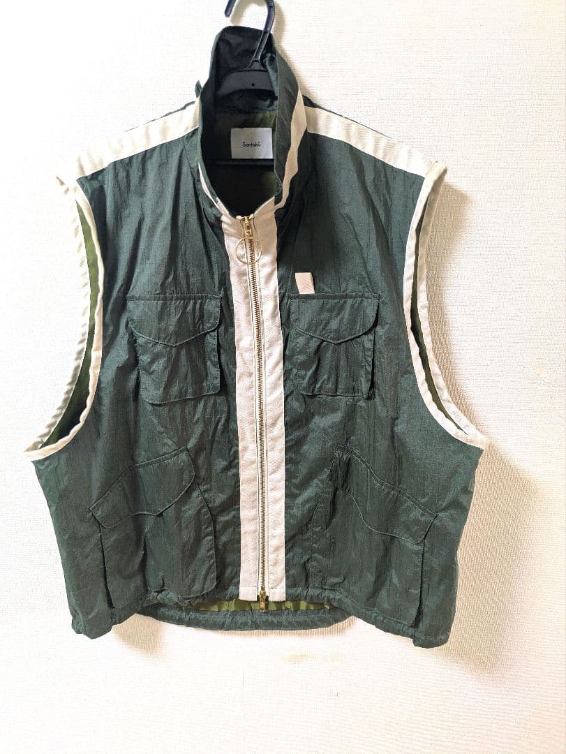 【santaku】lipstop washer nylon vest ※完売品
