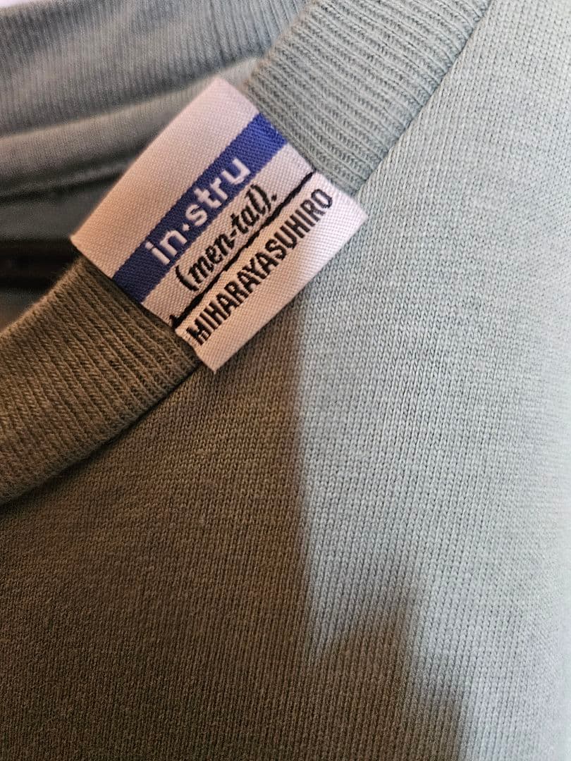 MIHARAYASUHIRO ポケットTシャツ オリーブ