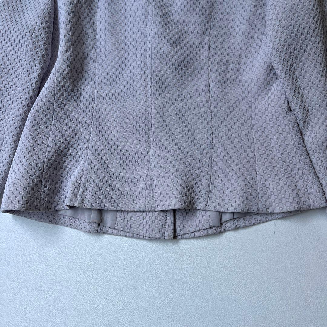 美品　Miss Chloe ミスクロエ　シングルジャケット　総柄　ラベンダー