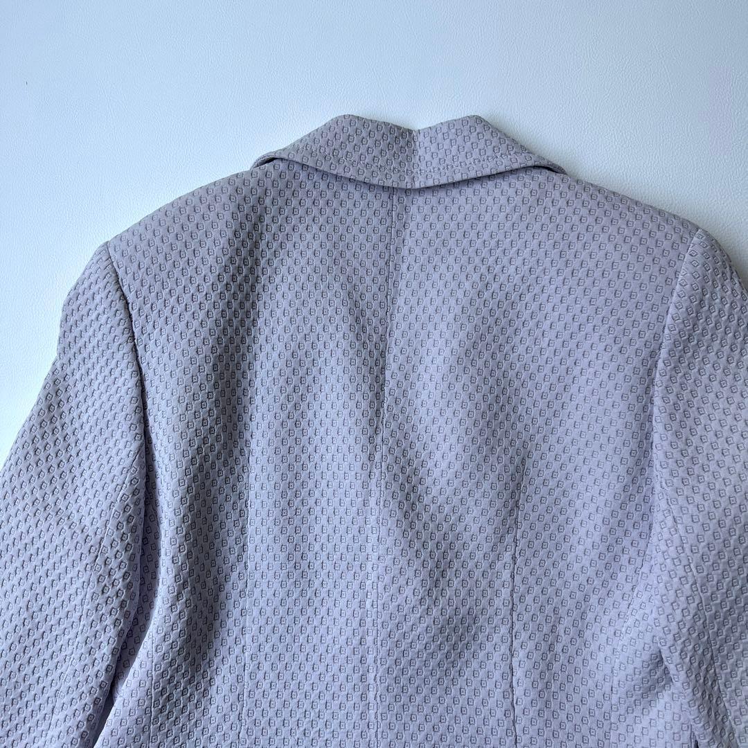 美品　Miss Chloe ミスクロエ　シングルジャケット　総柄　ラベンダー