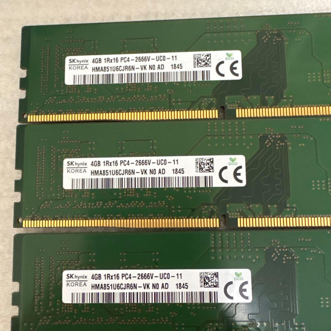 SK hynix 4GB PC4-2666Vメモリ 10枚