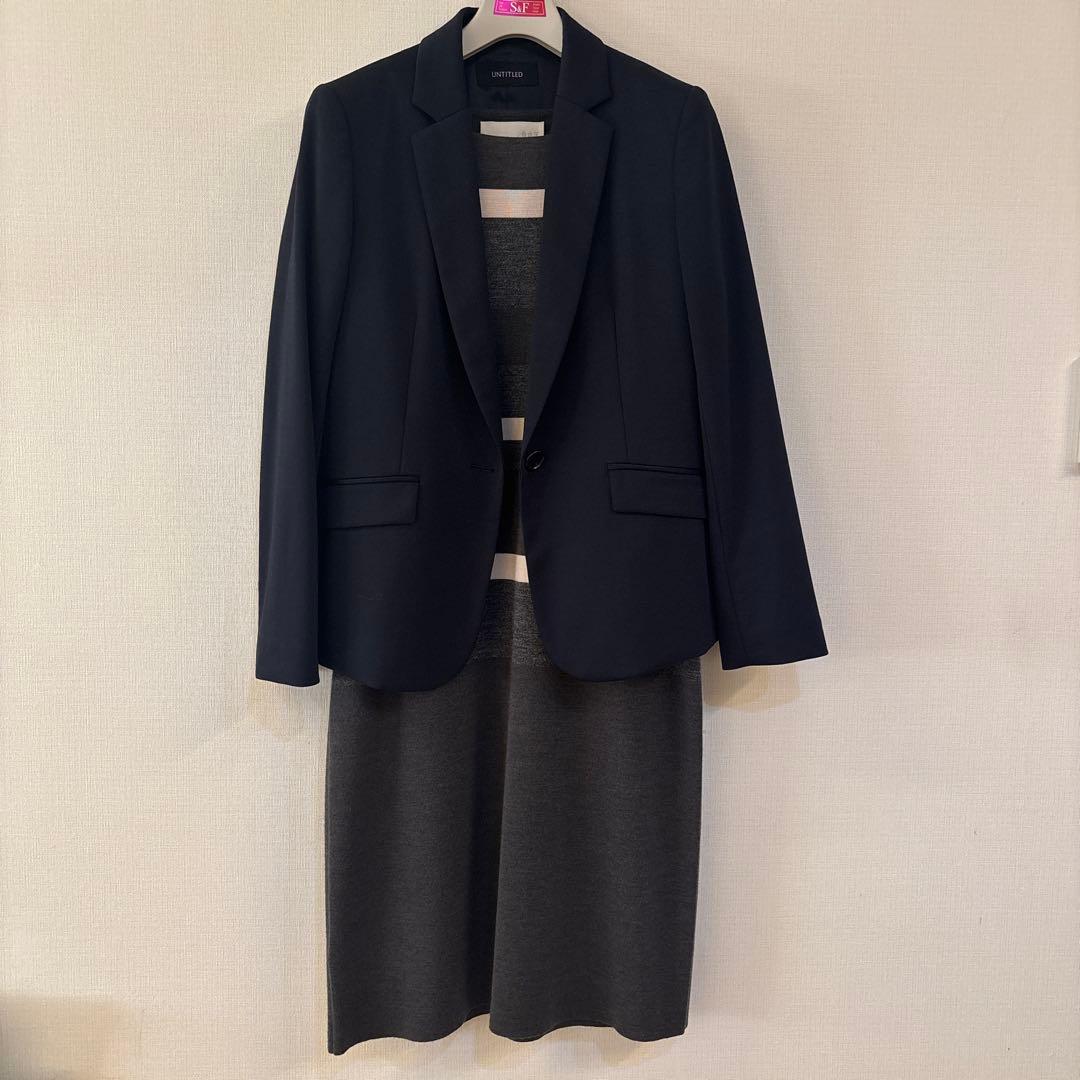 自由区　ニットワンピース　40号　美品
