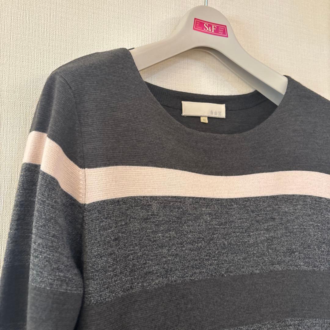 自由区　ニットワンピース　40号　美品