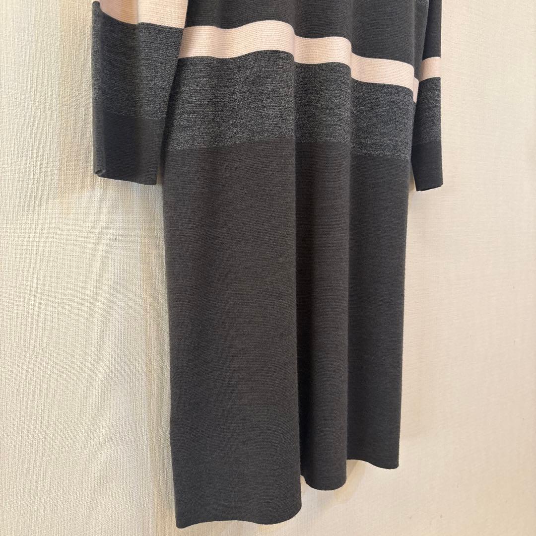 自由区　ニットワンピース　40号　美品