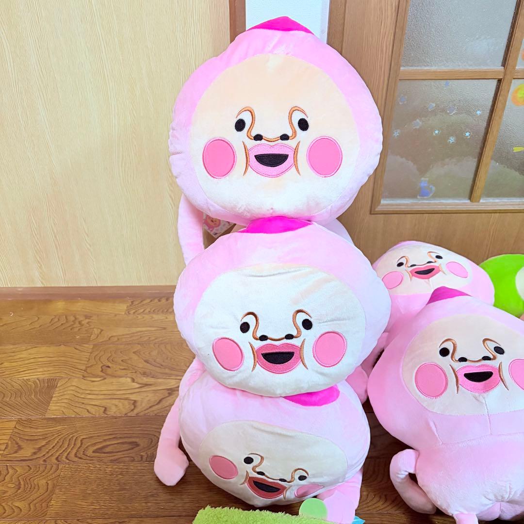 こびとづかん カクレモモジリ　BIGぬいぐるみ　寝そべりティッシュボックス