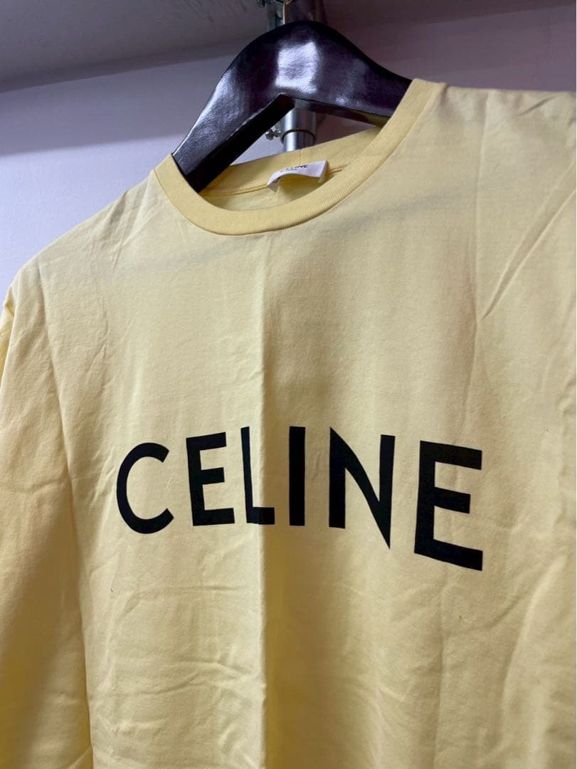 国内正規品 CELINE ロゴTシャツ L オーバーサイズ カットソー