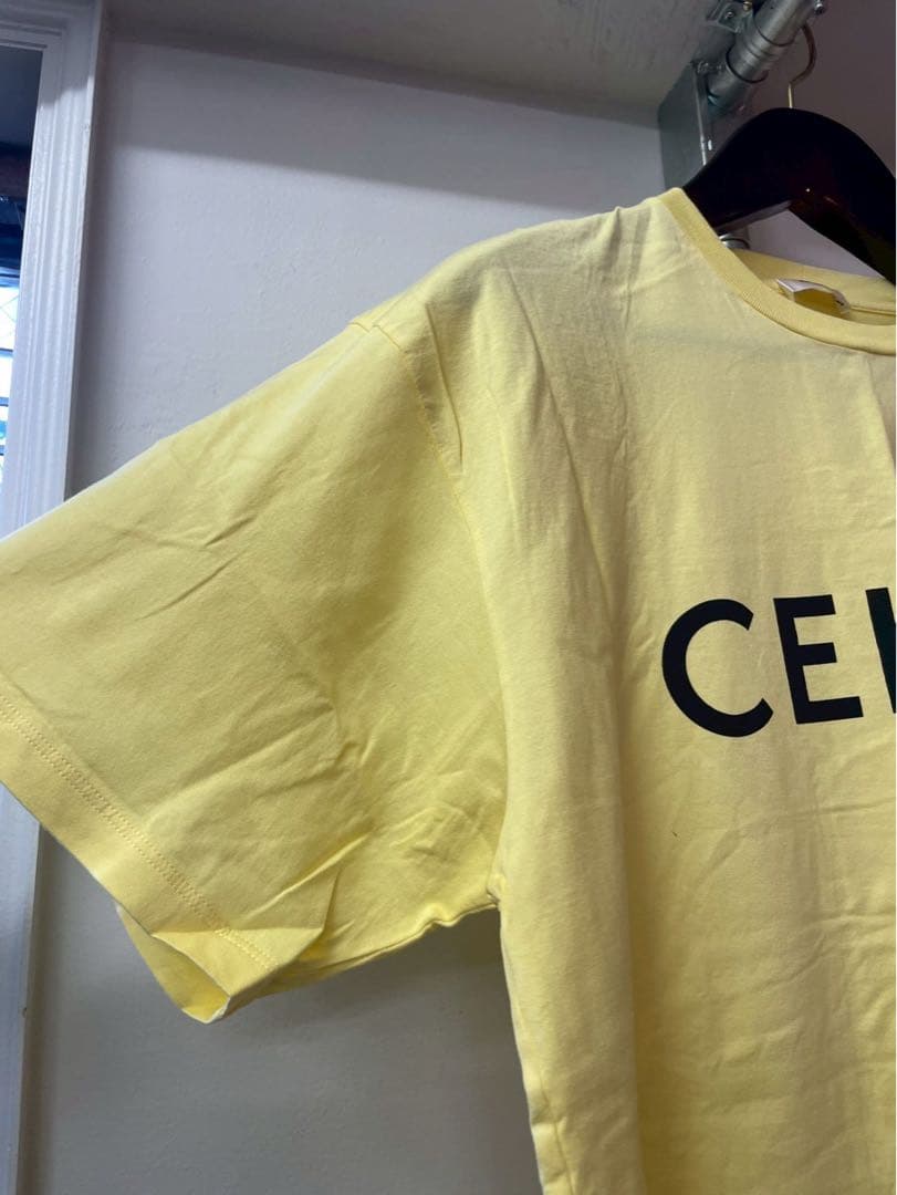 国内正規品 CELINE ロゴTシャツ L オーバーサイズ カットソー