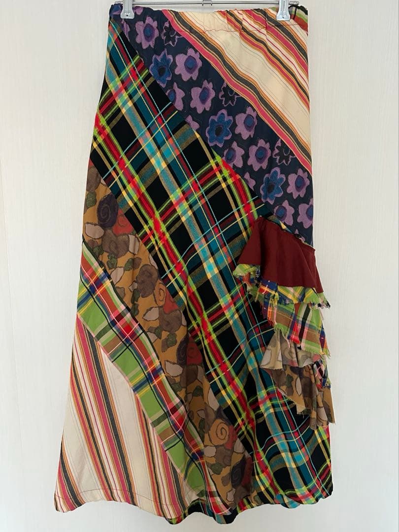 COMME des GARCONS パッチワーク フリル スカート
