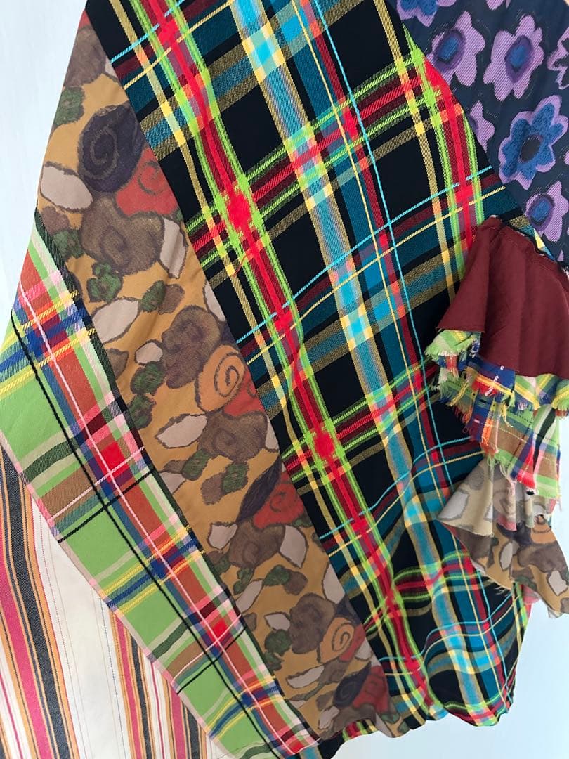 COMME des GARCONS パッチワーク フリル スカート