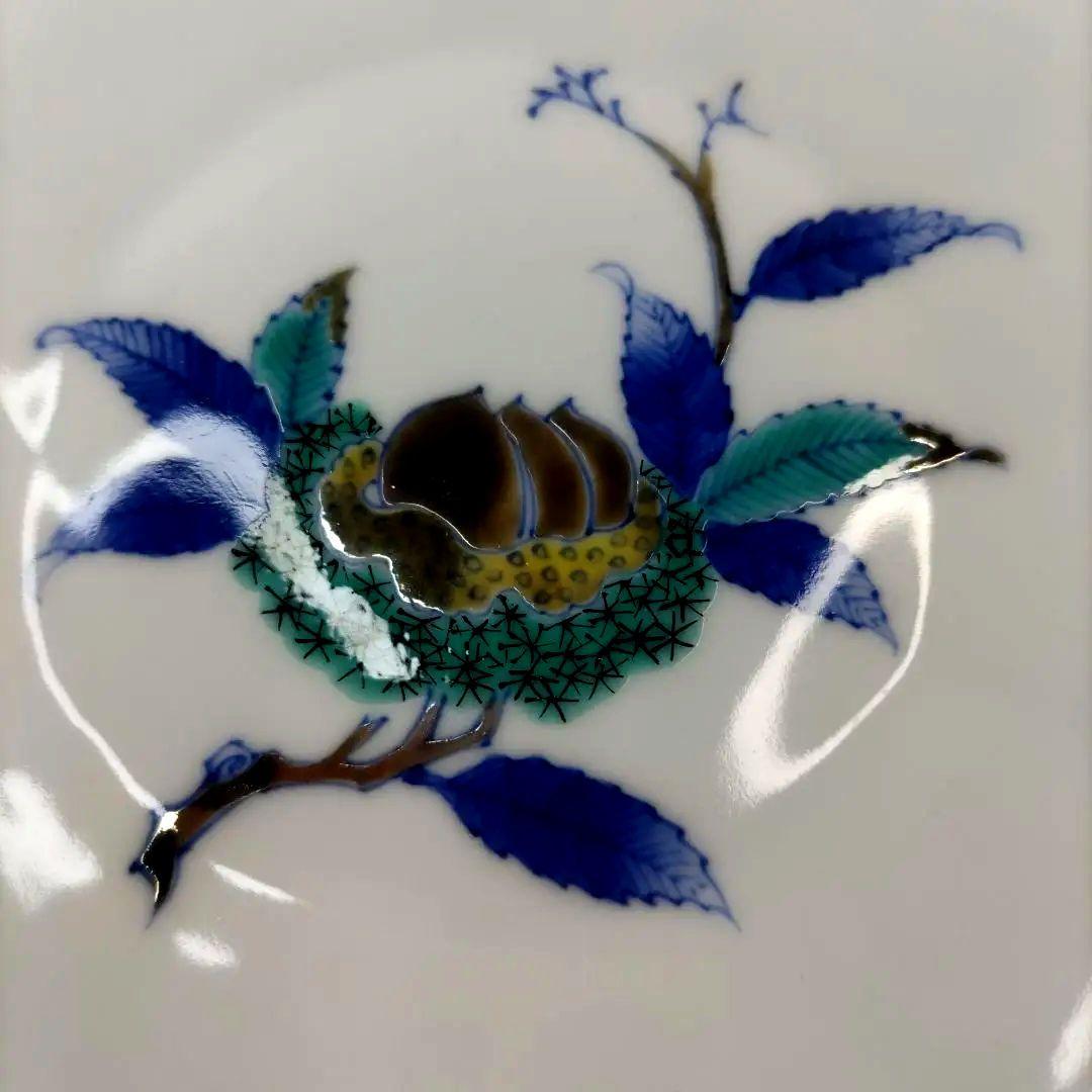 有田焼　伊万里焼　古伊万里　希少　十二四方皿　3点高台　　金彩　色絵　小皿　5客