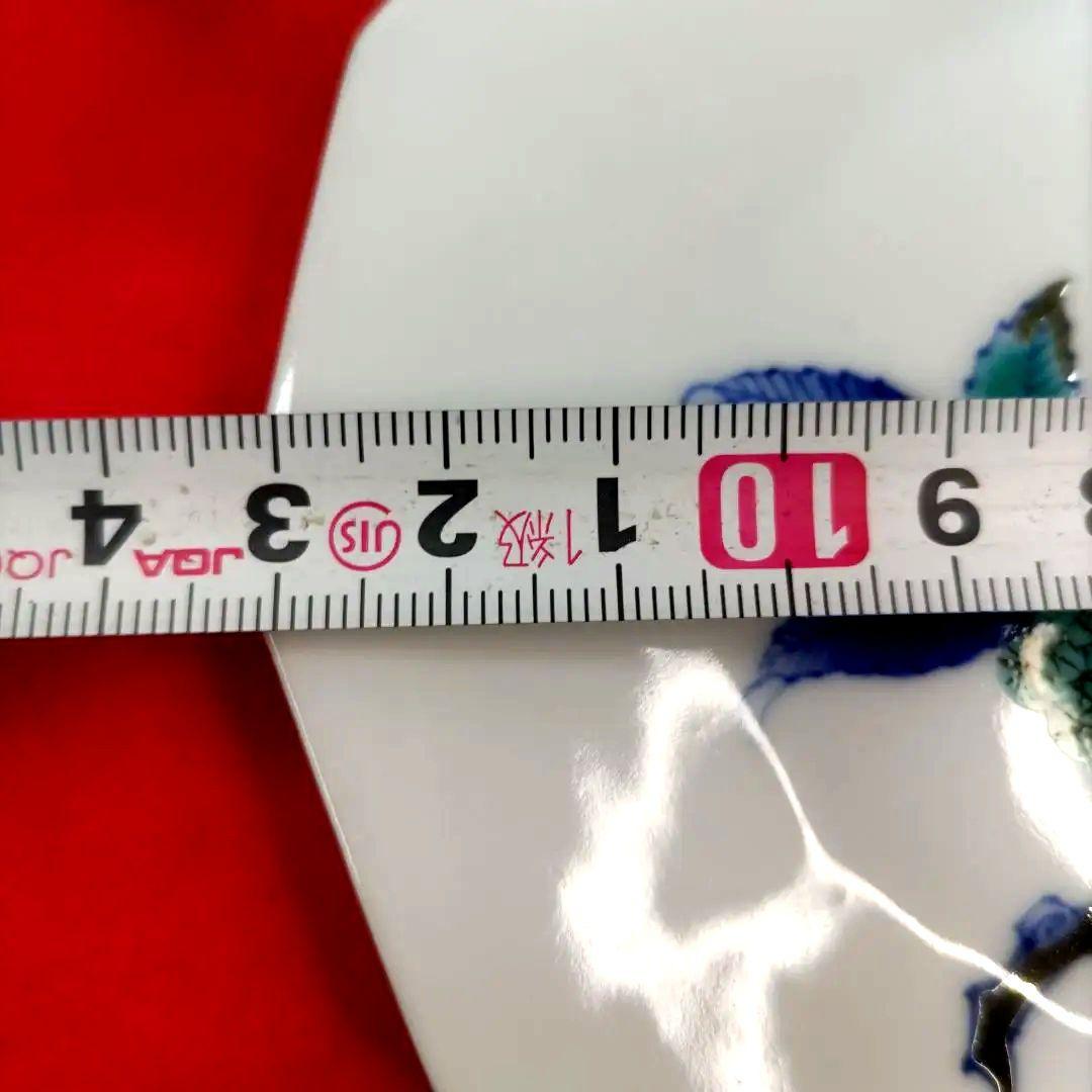有田焼　伊万里焼　古伊万里　希少　十二四方皿　3点高台　　金彩　色絵　小皿　5客