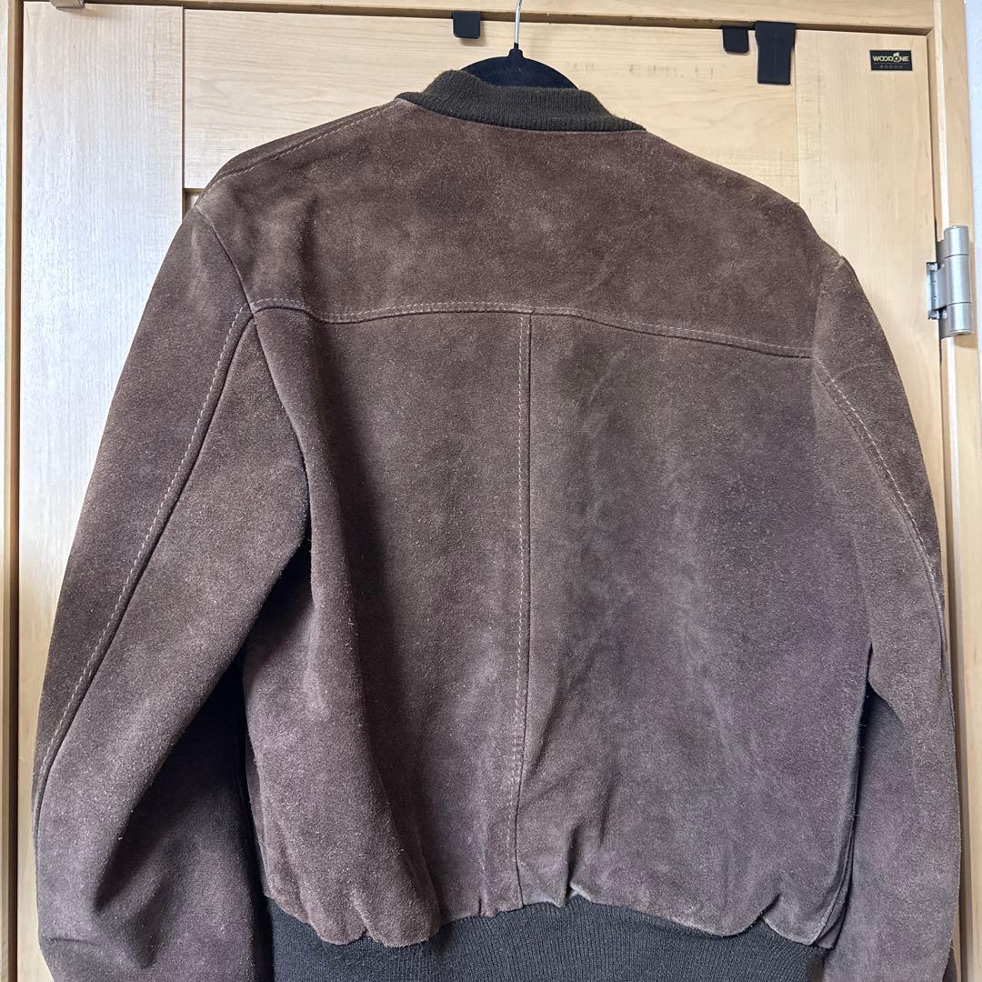Schott スエードレザー ボンバージャケット ブラウン