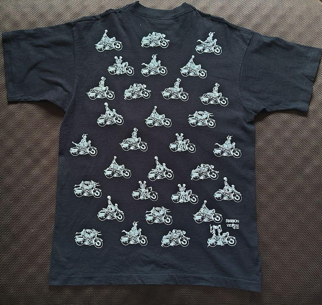 1990s☆Vintage Skull Biker Sex T-Shirts