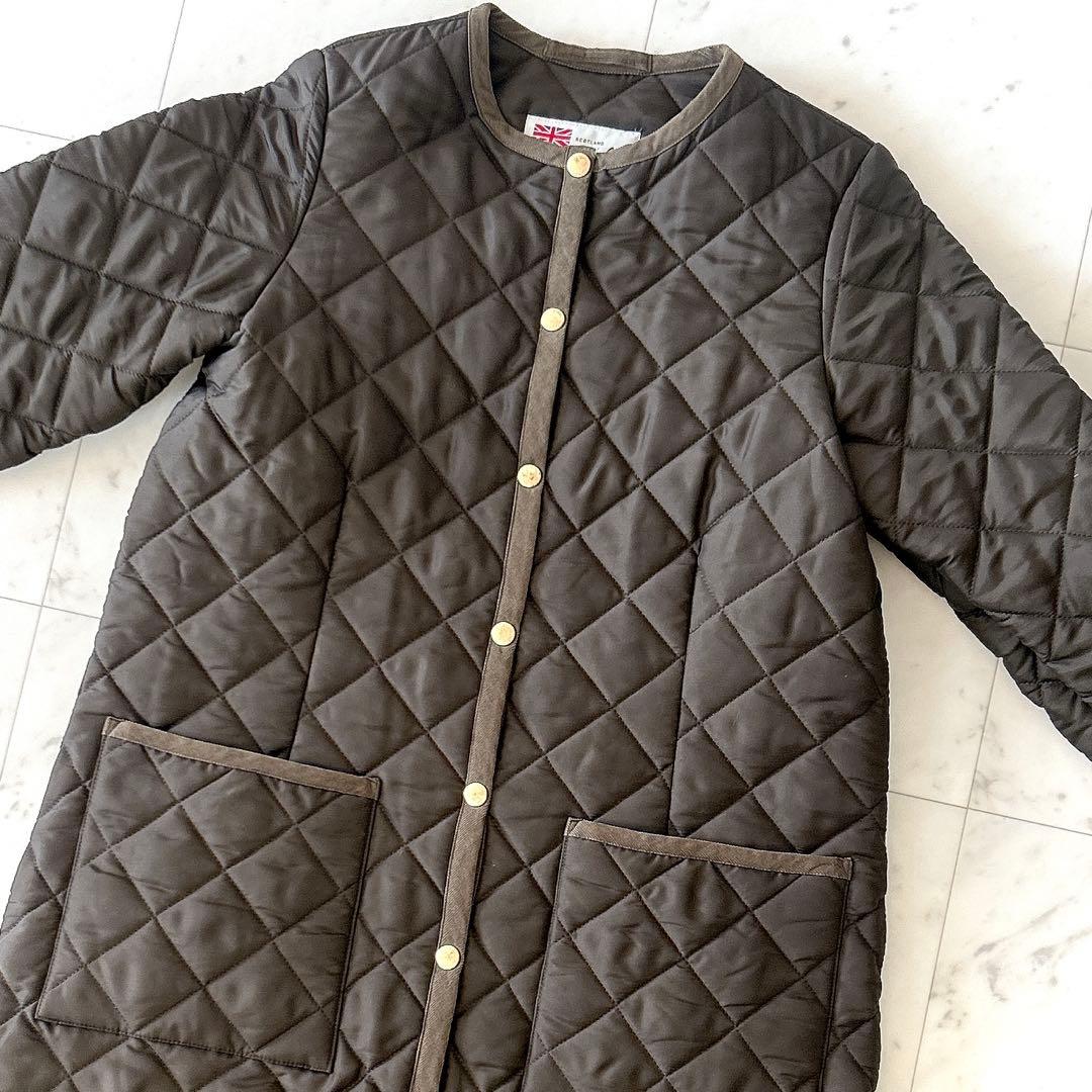 美品 トラディショナルウェザーウェア アークリー ロング丈 34 カーキ系