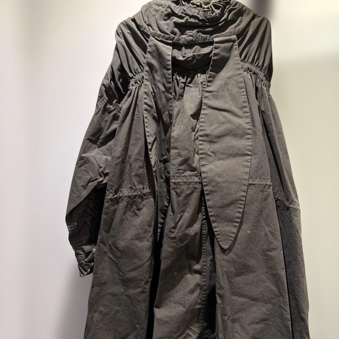 KIDILL◆24SS/バニーモッズコート/44/コットン/BLK/KL791/