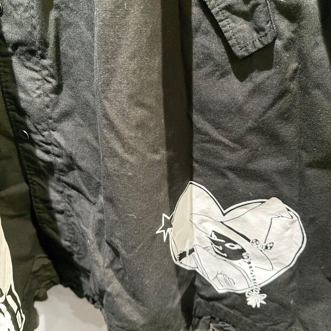 KIDILL◆24SS/バニーモッズコート/44/コットン/BLK/KL791/