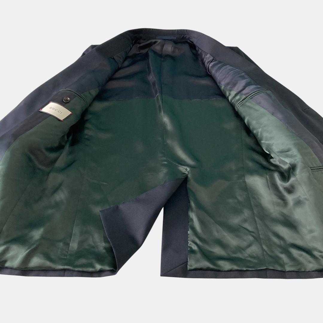 GUCCI グッチ メンズ テーラードジャケット シングル2釦 50 L 紺