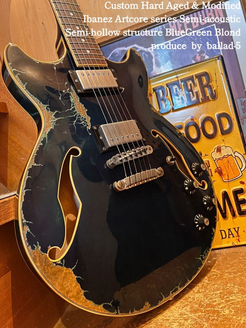 ⭐︎Custom HardAged Ibanez Artcoreセミアコ⭐︎