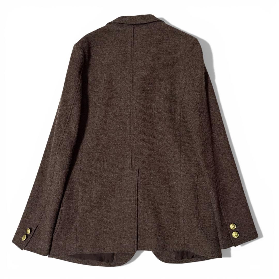 極美品✨️定価11万　マディソンブルー　ウールブレザージャケット　ブラウン　02