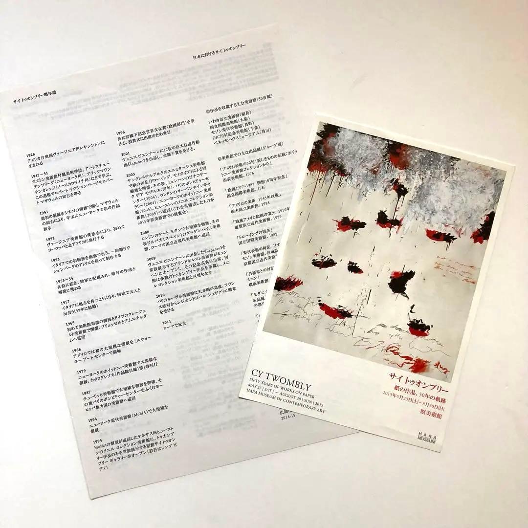 CY TWOMBLY サイトゥオンブリー画集｜原美術館 図録