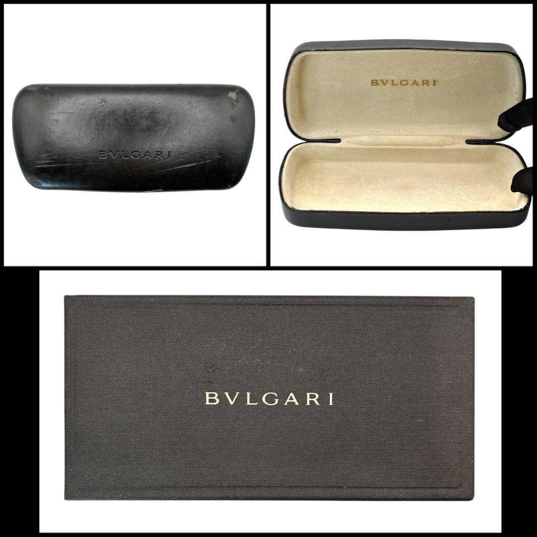 【良品】BVLGARI ブルガリ　スクエア　サングラス　ラインストーン　リング