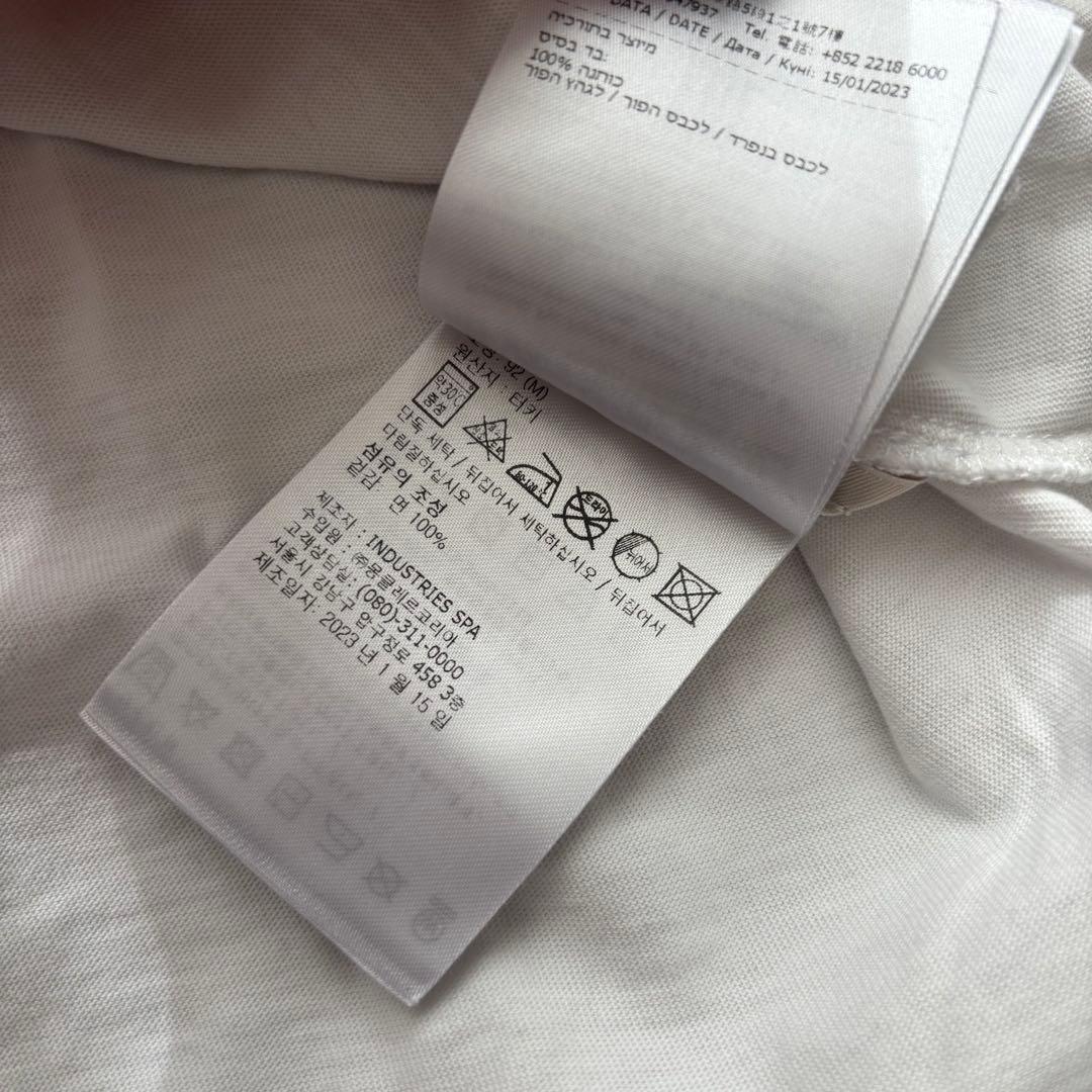 MONCLER ストーン装飾 ホワイト Tシャツ