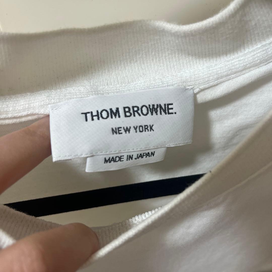 THOM BROWNE ホワイト Tシャツ 半袖